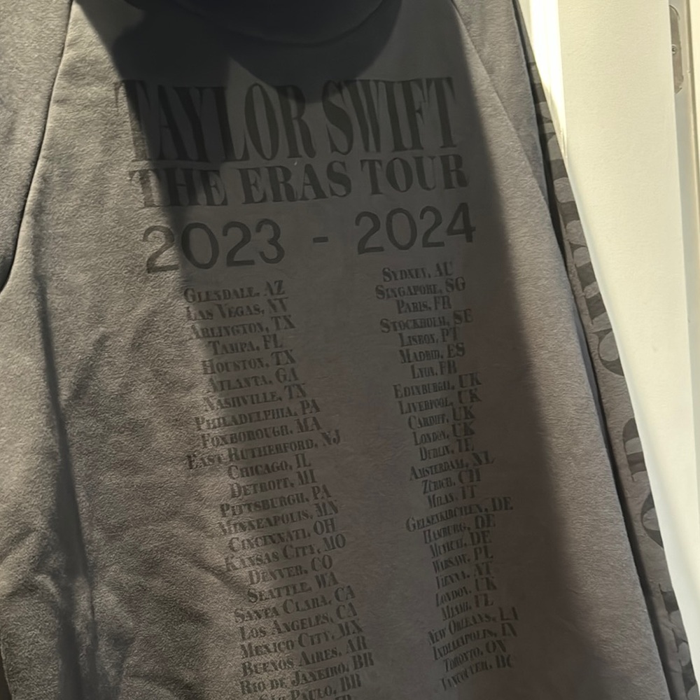NWT! Taylor Swift Eras Tour grey hoodie - Picture 6 of 6